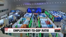 Korea’s employment-to-GDP ratio falls to record low in 2017