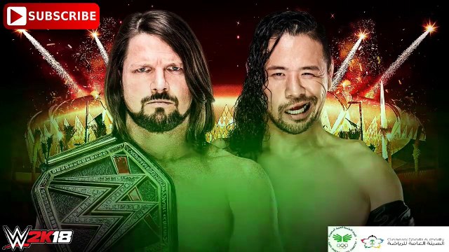 WWE Greatest Royal Rumble WWE Championship AJ Styles vs Shinsuke Nakamura Predictions WWE 2K18