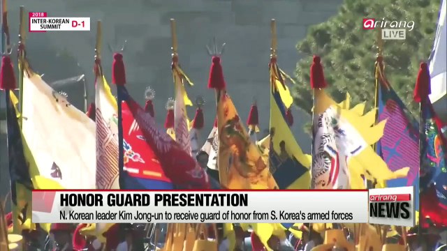 N. Korean leader Kim Jong-un to be presented Honor Guard from S. Korea's armed forces