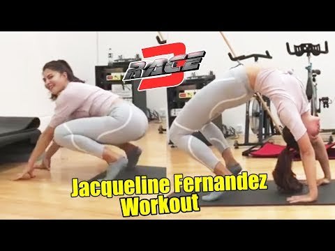 सलमान की रेस 3 के लिए जैकलिन फर्नॅंडेज़ का अनोखा वर्कआउट