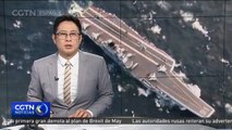 El portaaviones Liaoning entrena en el mar meridional de China