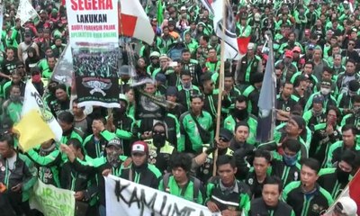 Pengemudi Ojek "Online" Gelar Demonstrasi di Beberapa Daerah