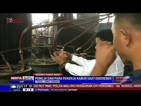 Satreskrim Tegal Gerebek Tempat Produksi Miras Brangkal
