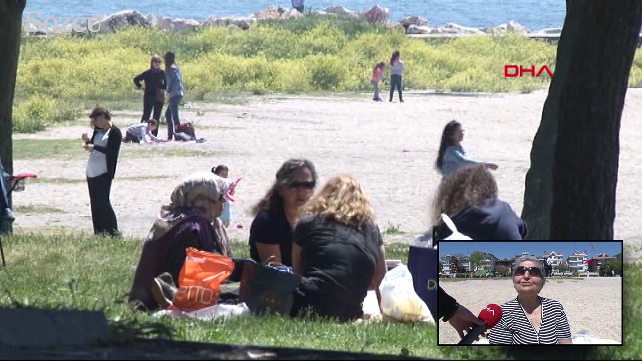 İstanbul'da hava sıcaklığı 26,3 dereceye ulaştı sahiller dolup taştı