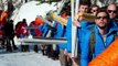 Migrants dans les Alpes:  des membres de Génération identitaire bloquent le col de l'Echelle
