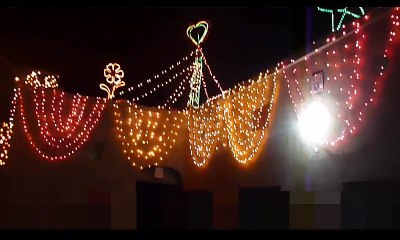Wedding House lighting Decoration II Shadi environment II HD Video