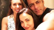 Salman Khan hugging Elli in Iulia Vantur’s presence