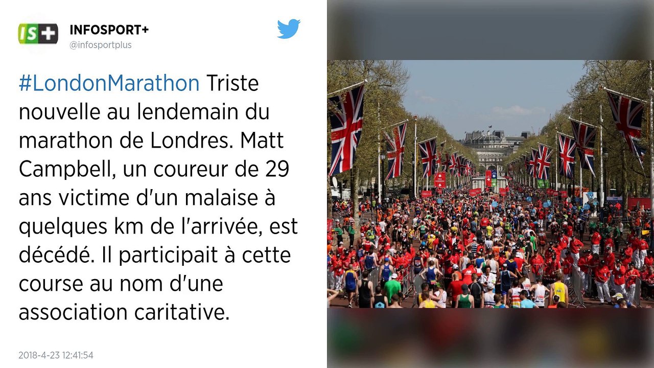 Marathon de Londres. Décès d'un participant.