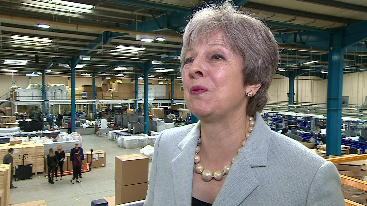 Theresa May sends her well wishes to the Royal Family