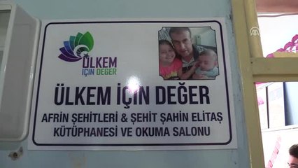 Afrin Şehitleri Anısına Kütüphane Oluşturuldu