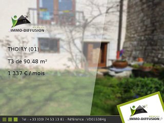 T3 90.48m2 A louer sur Thoiry - 1 337 Euros/mois