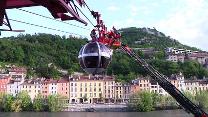 Reportage - Exercice d'évacuation du téléphérique de la Bastille