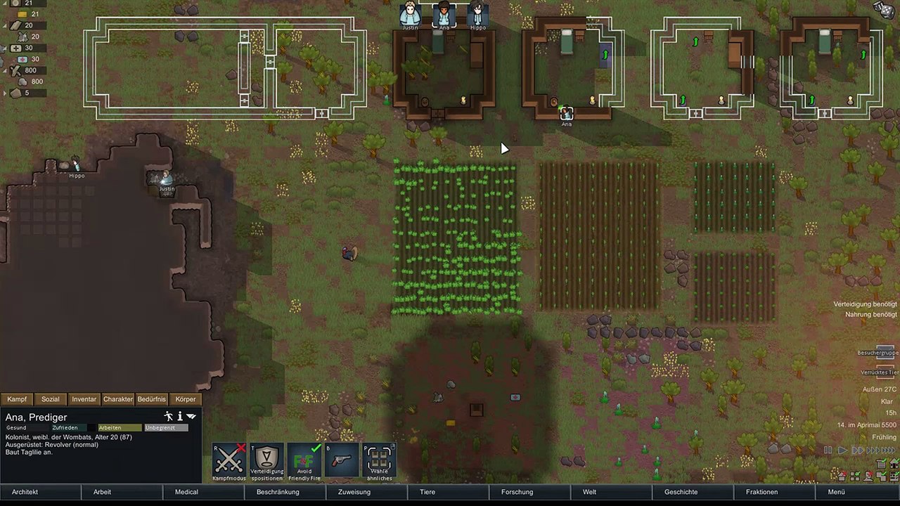 Let´ s Play RimWorld beta 18 #2 Die Kolonie wächst