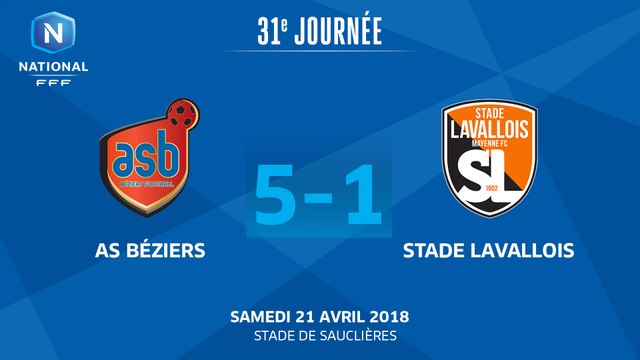 J31 : Béziers-Stade Lavallois (5-1), le résumé