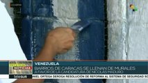 Venezolanos que apoyan reelección del pdte. Maduro inician campaña