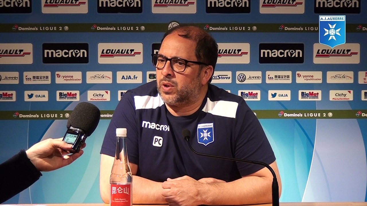 Conférence de presse de Pablo Correa avant AJA - Stade de Reims