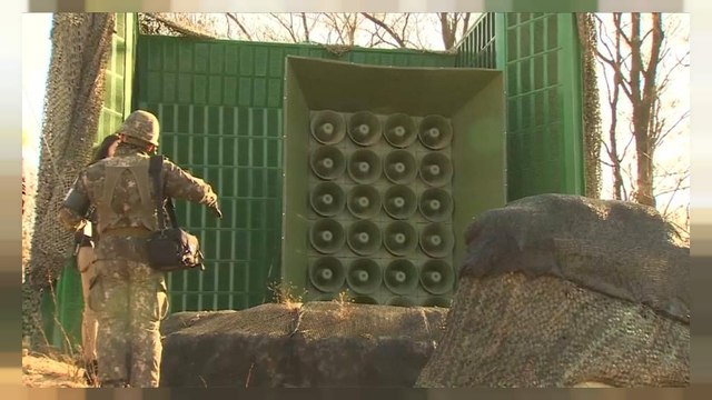 South Korea turns off propaganda speakers on North Korean border