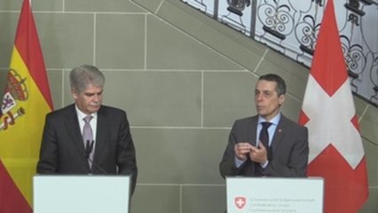 España recibe el respaldo de Suiza en la cuestión catalana