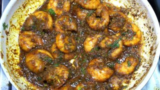Prawns Fry Recipe - How To Make Indian Style Prawns Fry Recipe - Shrimp Fry Recipe