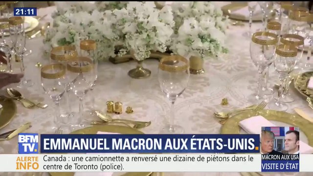 En images, les préparatifs du premier dîner d'État de la présidence Trump par son épouse Mélania