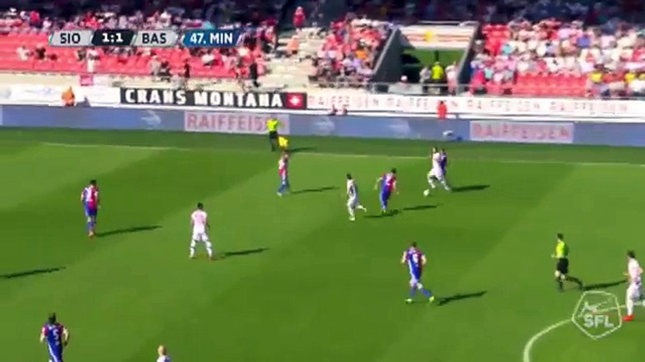 Sion 2:1 Basel (Switzerland. Super League. 22 April 2018)