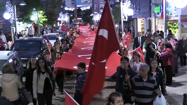 23 Nisan Ulusal Egemenlik ve Çocuk Bayramı - 'Fener alayı yürüyüşü' - KIRKLARELİ