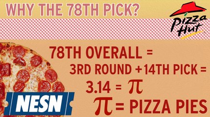 Pizza Hut is giving away a year supply of pizza to the NFL Draft's 78th pick