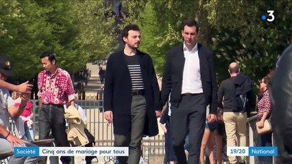 Société : cinq ans de mariage pour tous