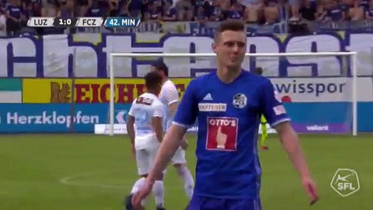 Luzern 1:1 Zurich (Switzerland. Super League. 22 April 2018)