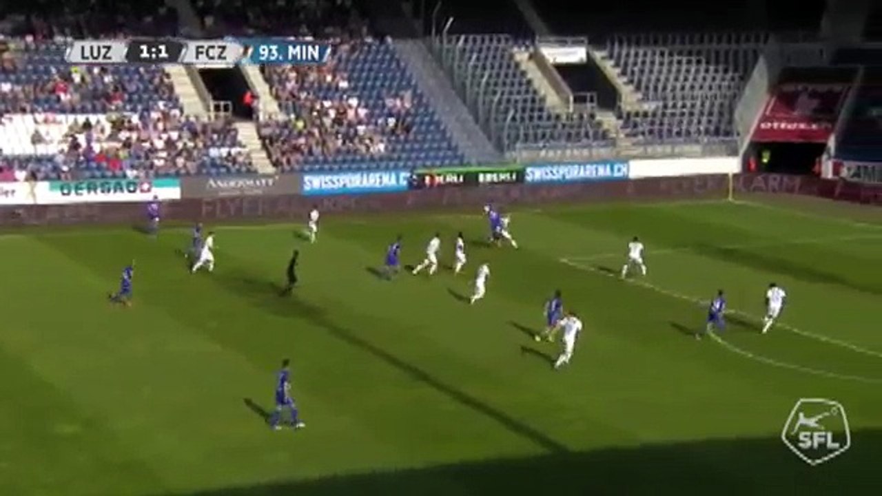 Luzern 2:1 Zurich (Switzerland. Super League. 22 April 2018)
