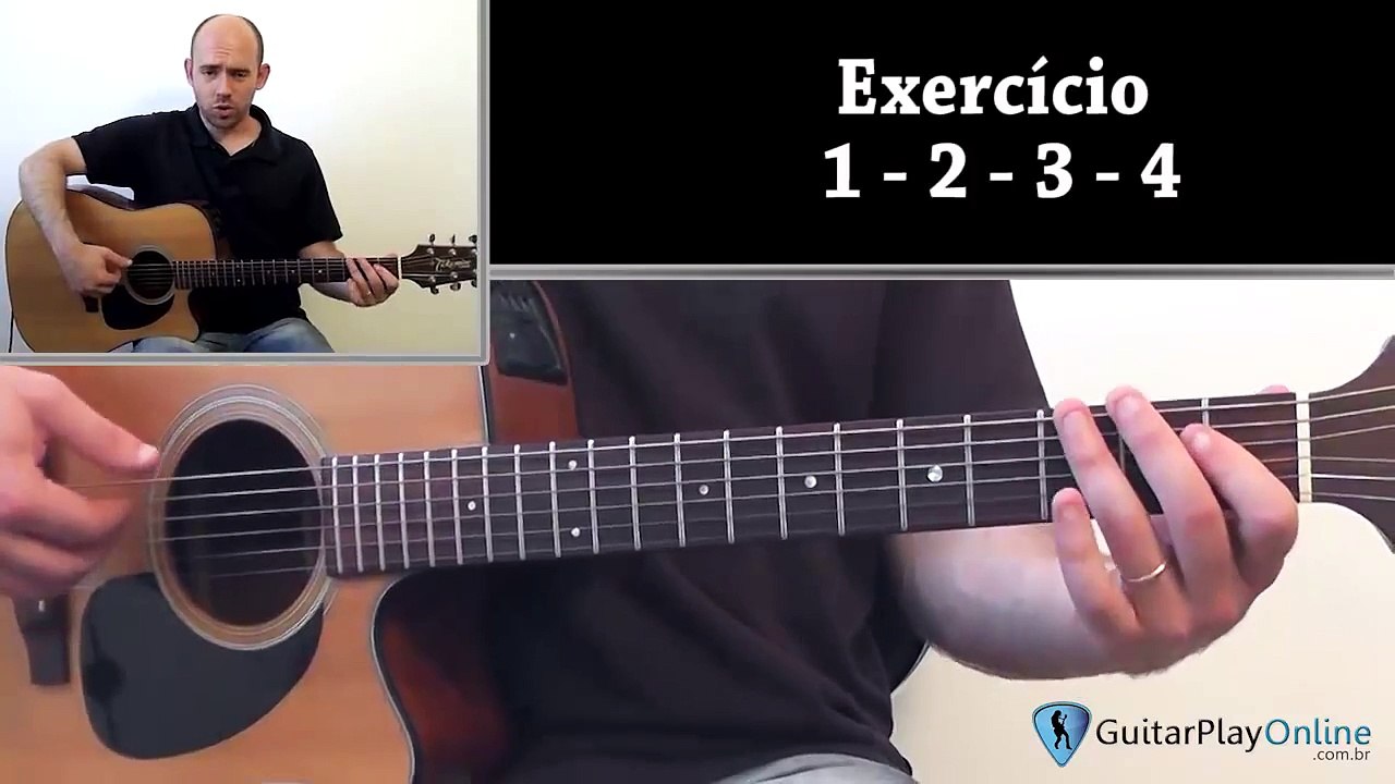 Introdução ao Violão e primeiros exercícios - Capitulo 11 - Exercício 1 2 3 4