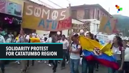 Solidarity Protest For Catatumbo Region