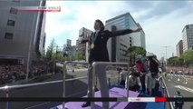NHK Newsline 2018.04.22 - A hometown welcomes its Hero (NHK WORLD TV)