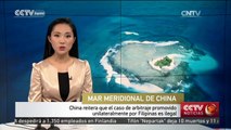 China reitera que el caso de arbitraje promovido unilateralmente por Filipinas es ilegal