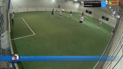 But de Igor (3-13) - LES CASSES-NOISETTES Vs ENSMATCH - 23/04/18 21:00 - LIGUE 3