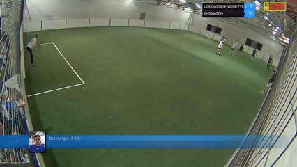 But de Igor (5-15) - LES CASSES-NOISETTES Vs ENSMATCH - 23/04/18 21:00 - LIGUE 3