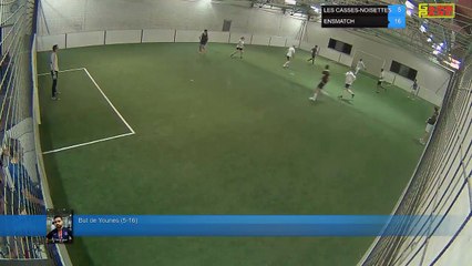 But de Younes (5-16) - LES CASSES-NOISETTES Vs ENSMATCH - 23/04/18 21:00 - LIGUE 3