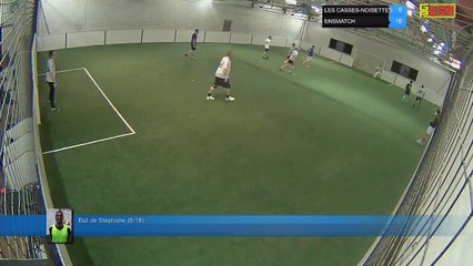 But de Stephane (8-18) - LES CASSES-NOISETTES Vs ENSMATCH - 23/04/18 21:00 - LIGUE 3