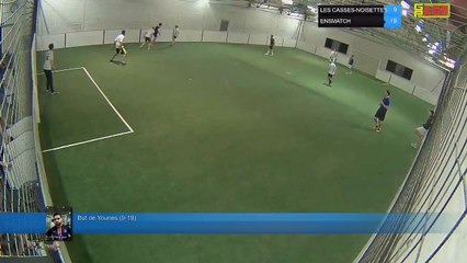 But de Younes (9-19) - LES CASSES-NOISETTES Vs ENSMATCH - 23/04/18 21:00 - LIGUE 3
