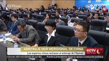 Los expertos chinos rechazan el arbitraje de Filipinas