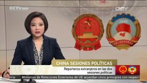 Reporteros extranjeros en las dos sesiones políticas
