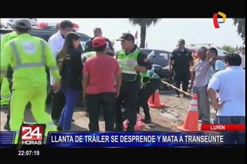 Lurín: llanta de camión se desprende y mata a un hombre