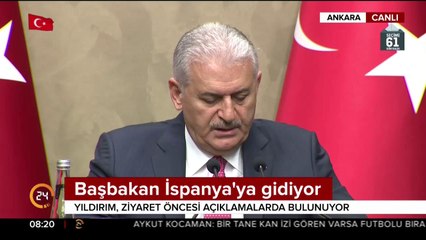 Başbakan Yıldırım İspanya'ya gidiyor