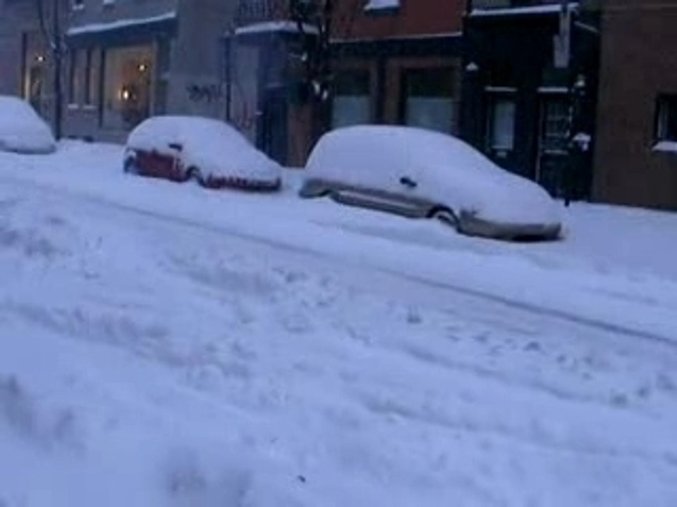 Snow storm in Montreal