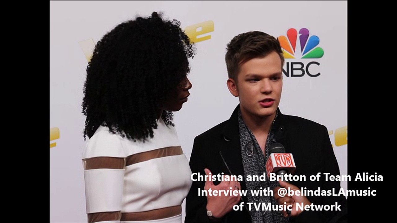 The  Voice 14 - Team Alicia Christiana and Britton Top 12 Interviews