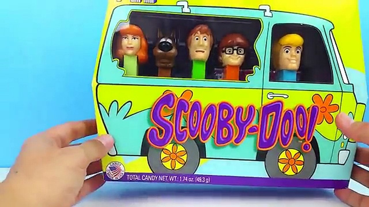 Scooby Doo Pez Candy Dispensers Full Set toy videos for children ToyBoxMagic
