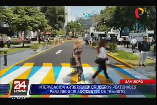 San Isidro: cruces peatonales artísticos generan polémica