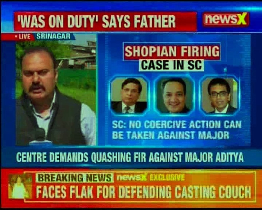 India with army Centre demands quashing FIR against Major Aditya