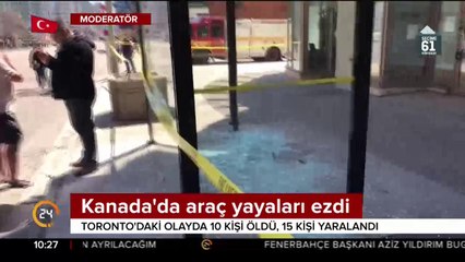 Kanada'da araç yayaları ezdi