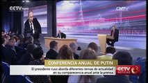 El presidente ruso aborda diferentes temas de actualidad en su comparecencia anual ante la prensa